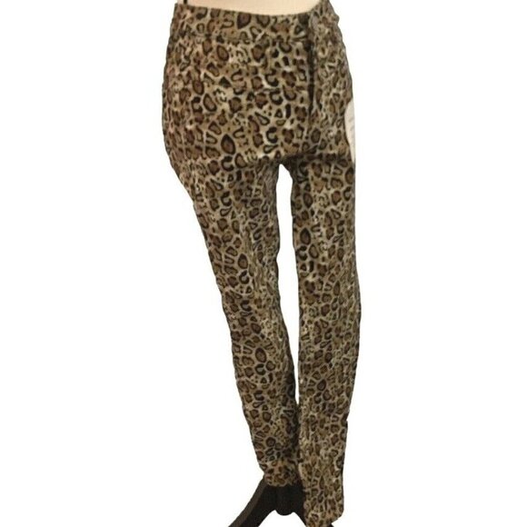 No Boundaries Womens Midrise Skinny Leopard Print Jeans Junior Size 5 Pants - Picture 6 of 12